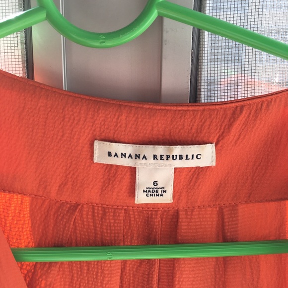 Banana Republic saffron silk dress size dress 6 - Picture 2 of 5